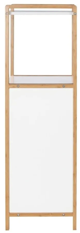 Mensola da bagno in bambù di colore bianco-naturale 40x95 cm Finja - Wenko