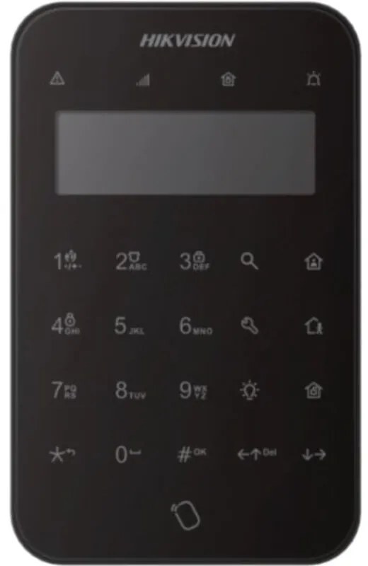 Hikvision - Alarm Wireless led Wireless lcd Keypad Black DS-PK1-LT-WE