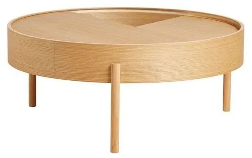 Arc Coffee Table Ø89 Oiled Oak - Woud