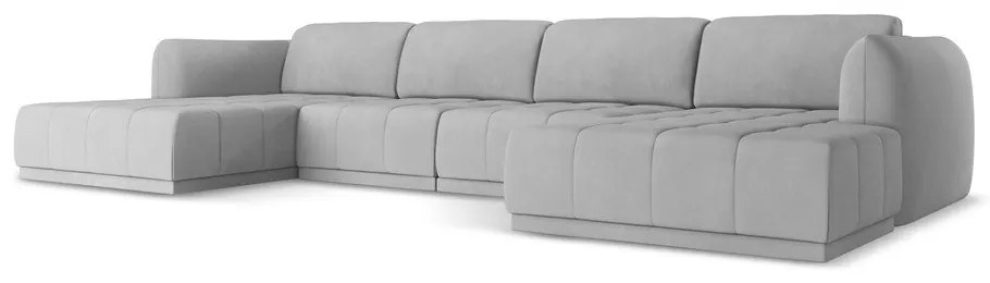Divano angolare grigio chiaro Hoku – Makamii