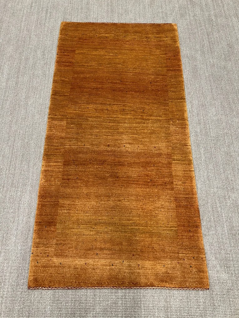 Loribaft Tappeto 100 x 200 Giallo (Iran) Annodato A Mano