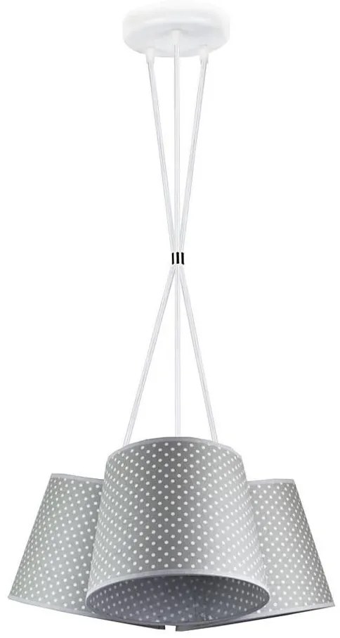 Duolla - Lampadario a sospensione con supporto rigido ROSSA 3xE27/40W/230V diametro 40 cm