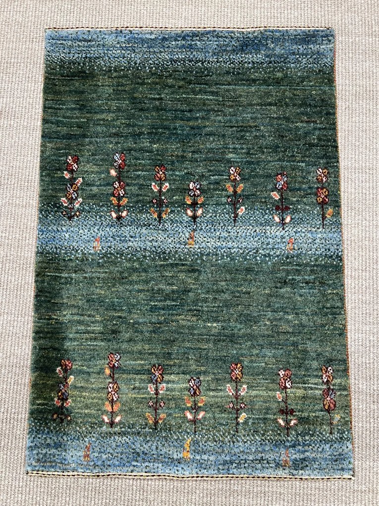 Loribaft Tappeto persiano 70 x 100 Verde (Iran) Annodato A Mano