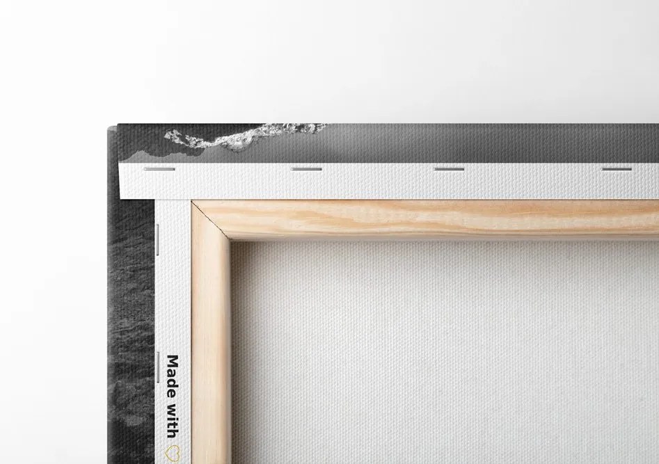 Quadro su tela – Montagne maestose in bianco e nero