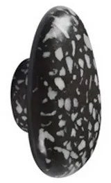Kamalu - Appendiabiti bagno finitura terrazzo nero | KTER-NT