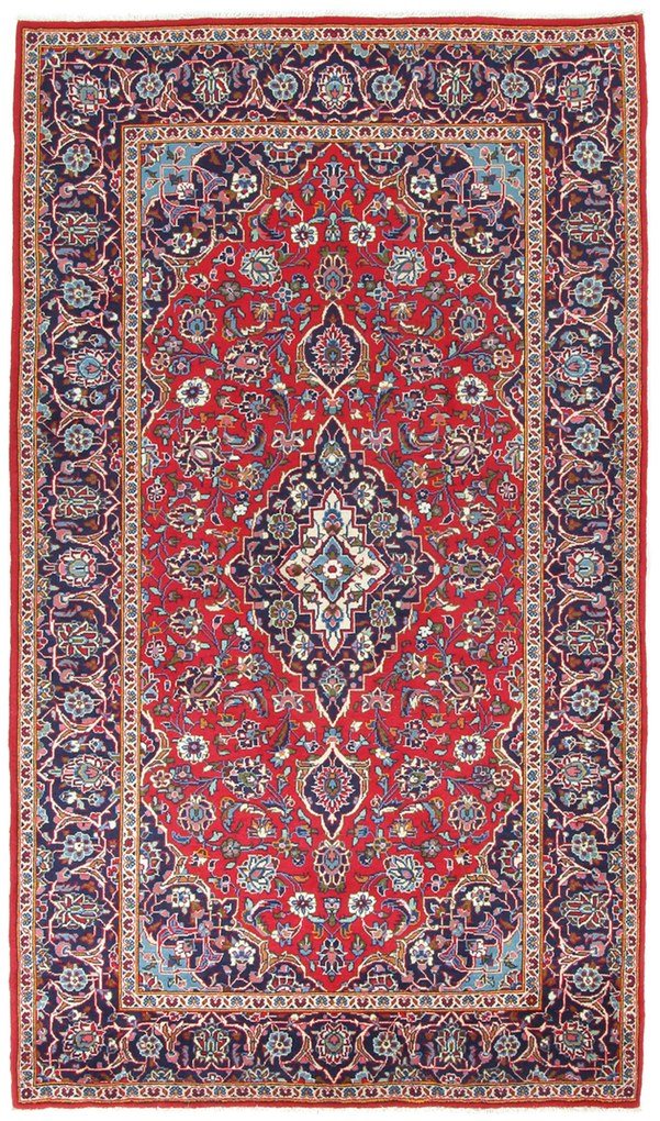 Kashan Tappeto 260 x 150 (Iran) Annodato A Mano