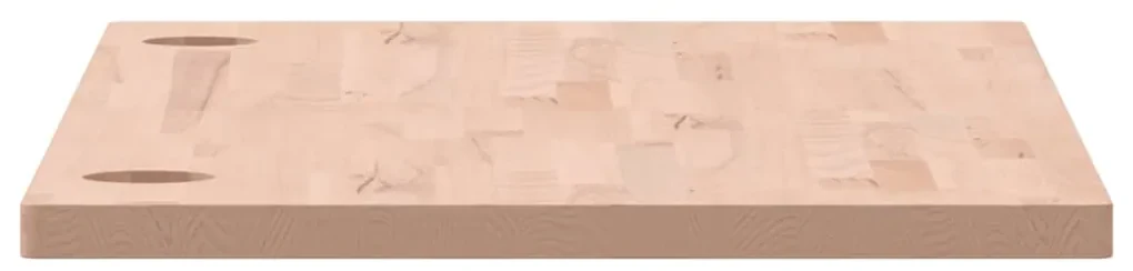 Piano scrivania 100x50x2,5 cm in legno massello di faggio
