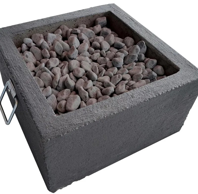 Base per ombrellone in Cemento Nero BASE OMB.PLATINO/DELUXE2PZ NR 75+2X25KG L 50 x L 50 x H 27 cm