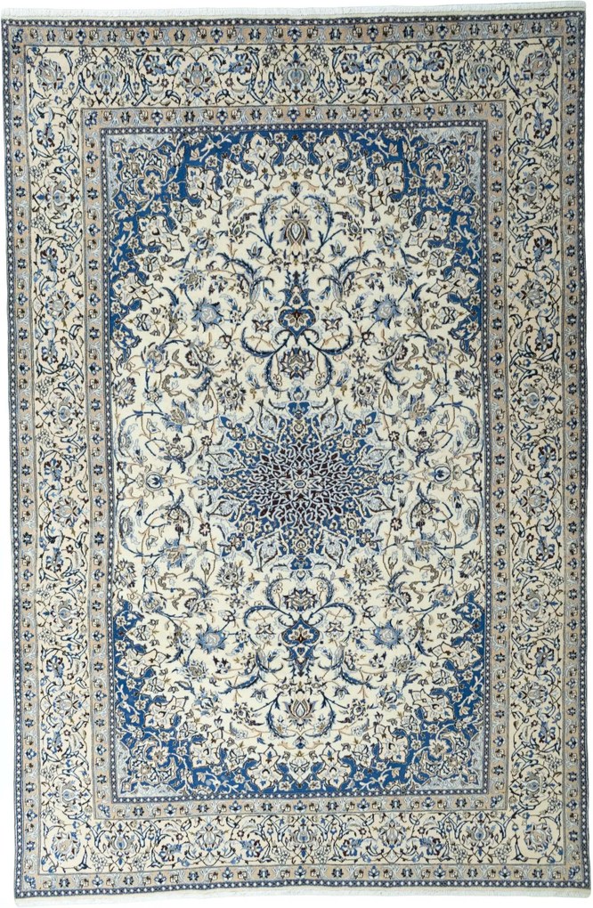 Nain Tappeto 250x370 Beige (Iran) Annodato A Mano