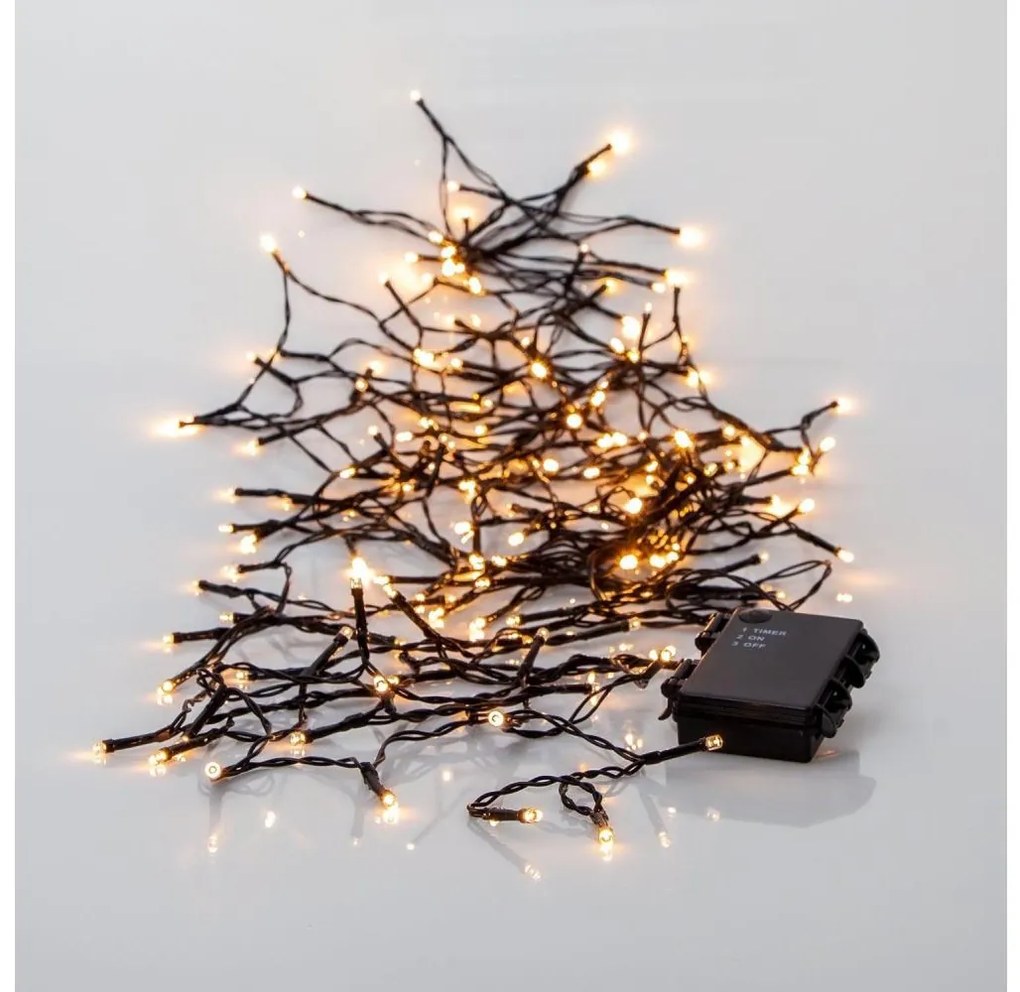 Eglo 411077 - Catena natalizia LED da esterno AKKU 160xLED 11,2 m bianco caldo IP44