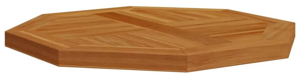 Piano per tavolo 50x50x2,5 cm ottagonale legno massello teak