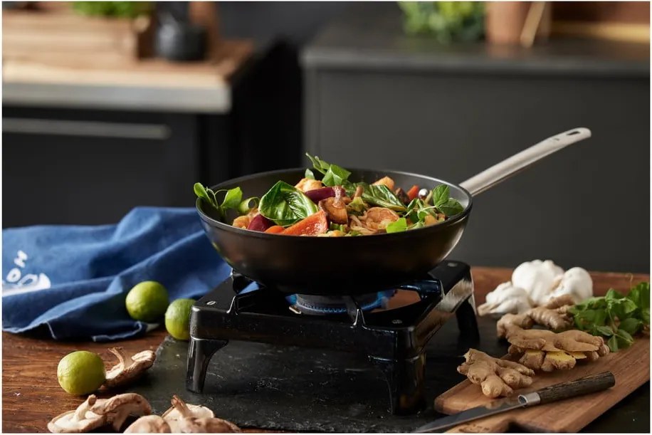 Padella wok in alluminio con superficie antiaderente ø 28 cm – Holm