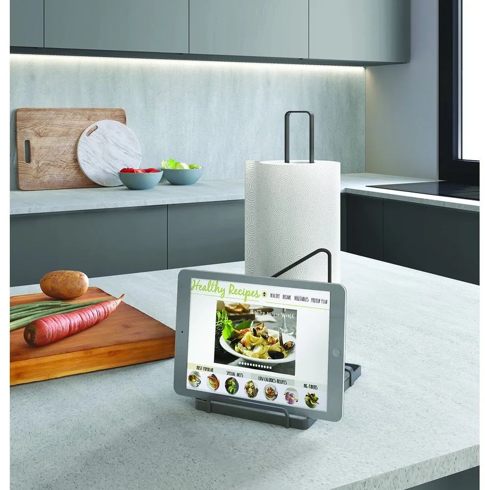 Porta asciugamani da cucina in acciaio inox Tokyo Lava - Metaltex