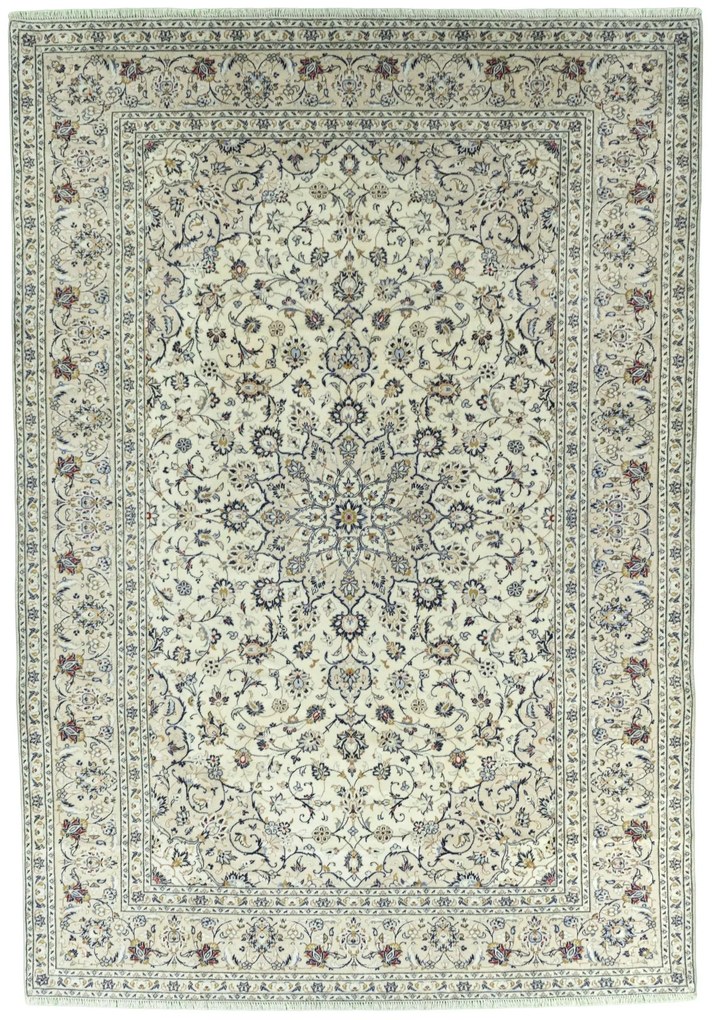 Kashan Tappeto persiano 340x240 Beige (Iran) Annodato A Mano