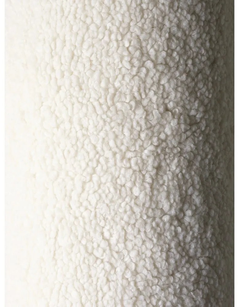 Pouf per bambini color crema con rivestimento in bouclé Cloud – Wigiwama