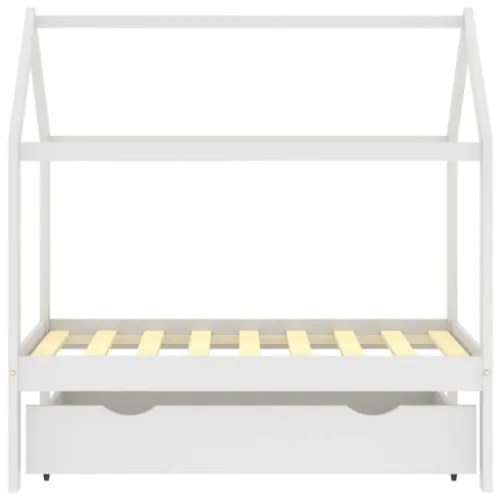 Giroletto per Bambini Cassetto Bianco in Pino Massello 70x140cm