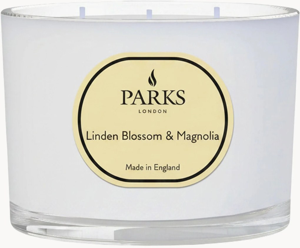 Candela profumata fatta a mano a tre stoppini Vintage Aromatherapy (fiore di tiglio, magnolia e muschio morbido)