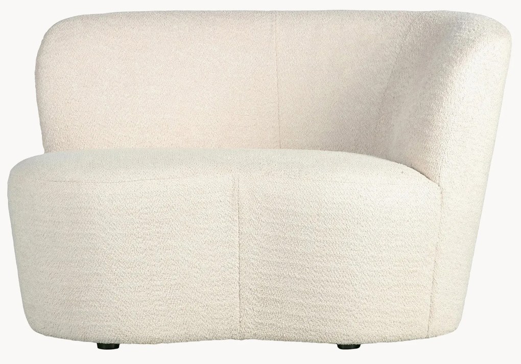 Poltrona grande in tessuto bouclé Sibylla