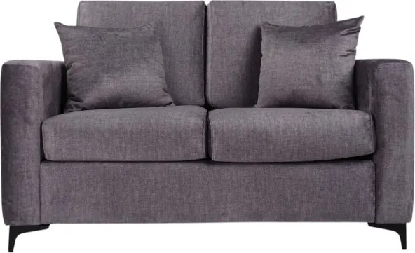 Divano tessuto grigio 2 posti 140 cm Kennedy imbottito design moderno