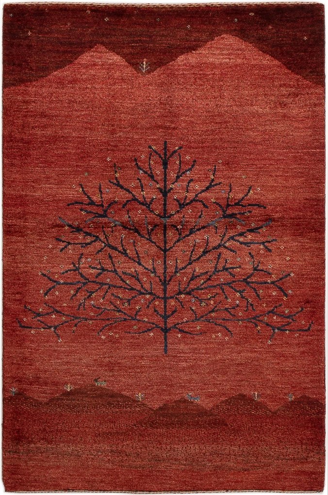 Loribaft Tappeto persiano 120 x 80 Rosso (Iran) Annodato A Mano