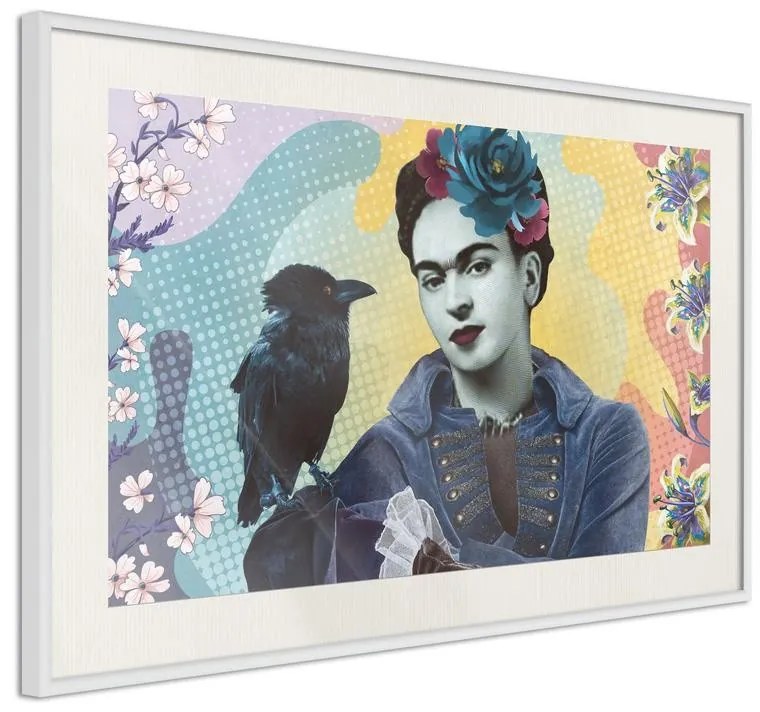 Poster Frida with a Raven