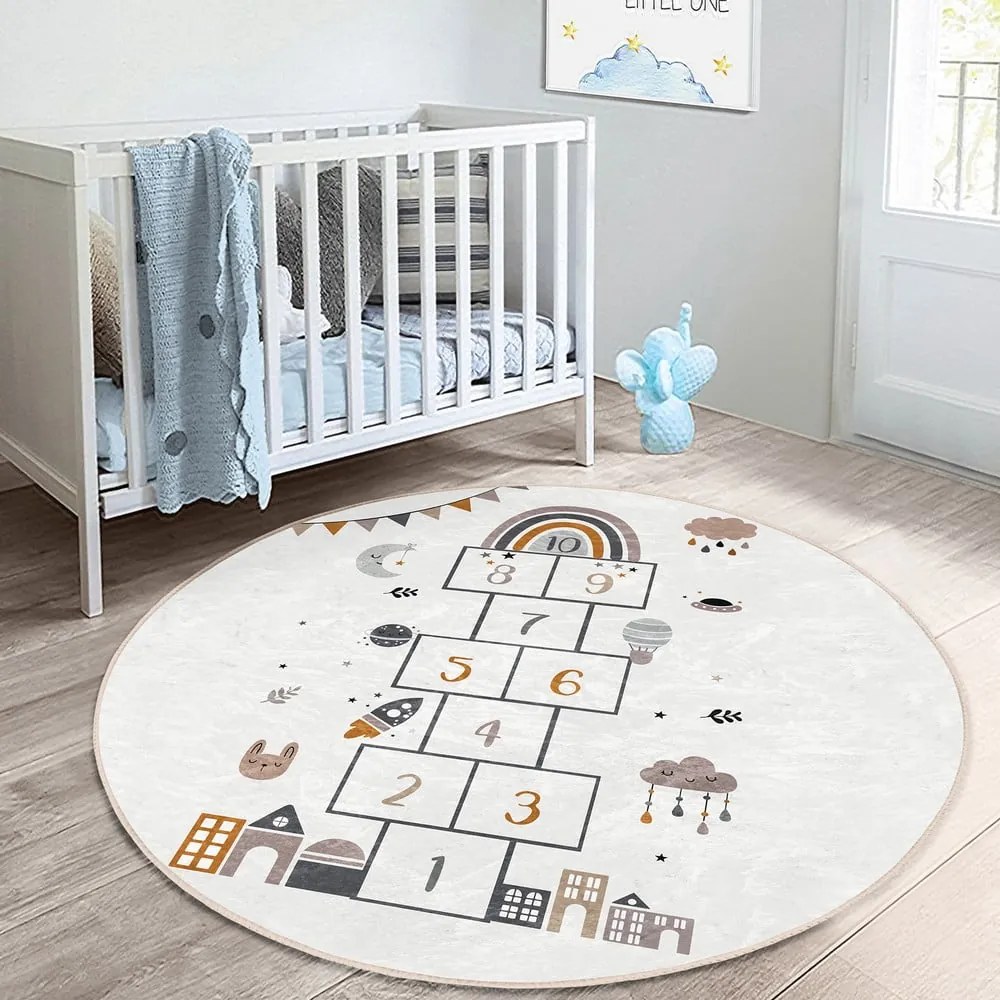 Tappeto per bambini crema ø 100 cm Comfort - Mila Home