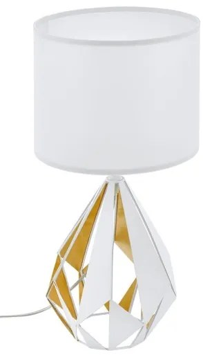 Eglo 43078 - Lampada da tavolo CARLTON 1xE27/60W/230V