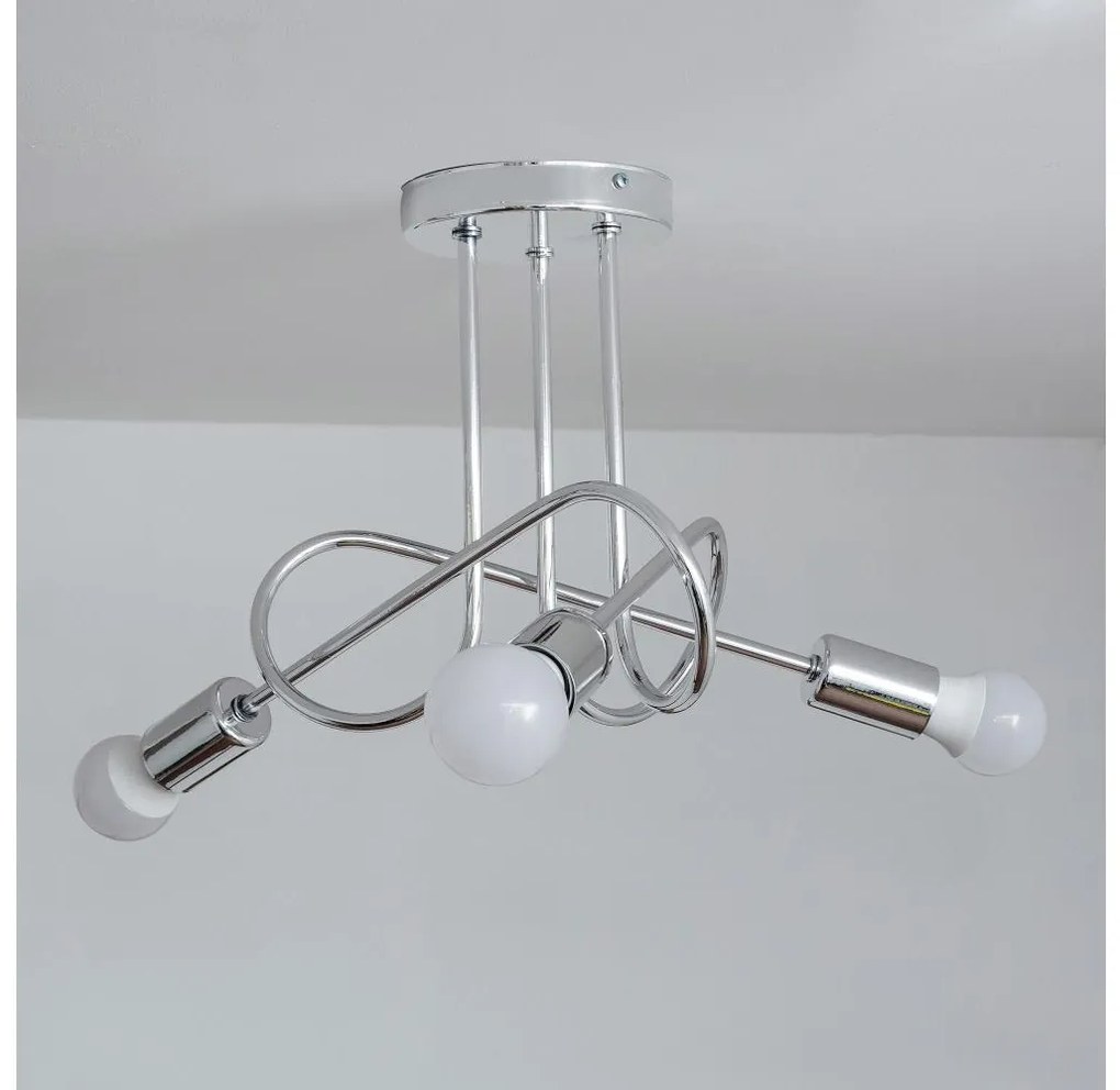 Plafoniera OXFORD 3xE27/15W/230V cromo lucido