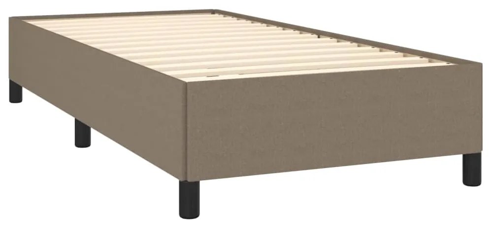 Giroletto a molle con materasso tortora 100x200 cm in tessuto