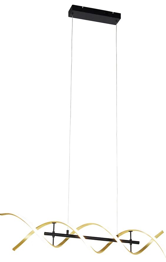 Lampada a sospensione dorata con LED dimmerabile a 3 livelli in Kelvin - Henk