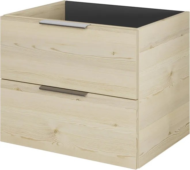 Mobile da bagno sospeso Madeo di Pelipal L 59 x H 48 x P 45 cm pino polar, 2 cassetti