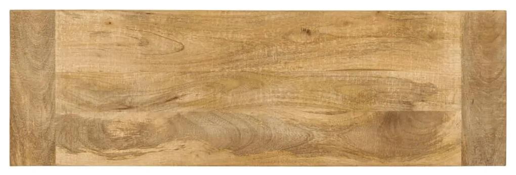 Panca 110x35x45 cm in legno massello di mango