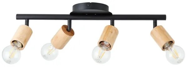 Brilliant - Faretto 4xE27/28W/230V bambù