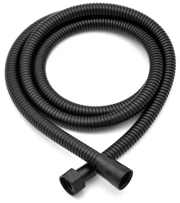 Set doccia nero opaco completo di soffione quadrato 25x25 cm, kit doccetta e miscelatore
