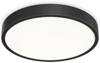 Plafoniera Contemporanea Ray Metallo Nero Led Integrato 44W 3000K Ip44