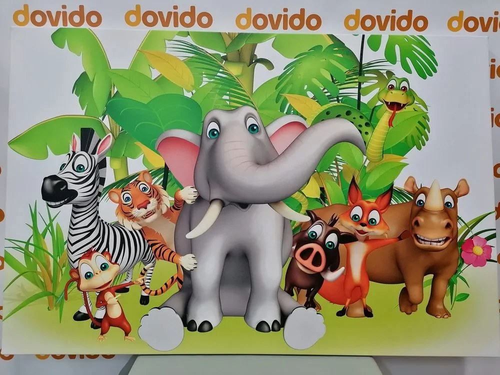 Stampa su tela – Animali della giungla