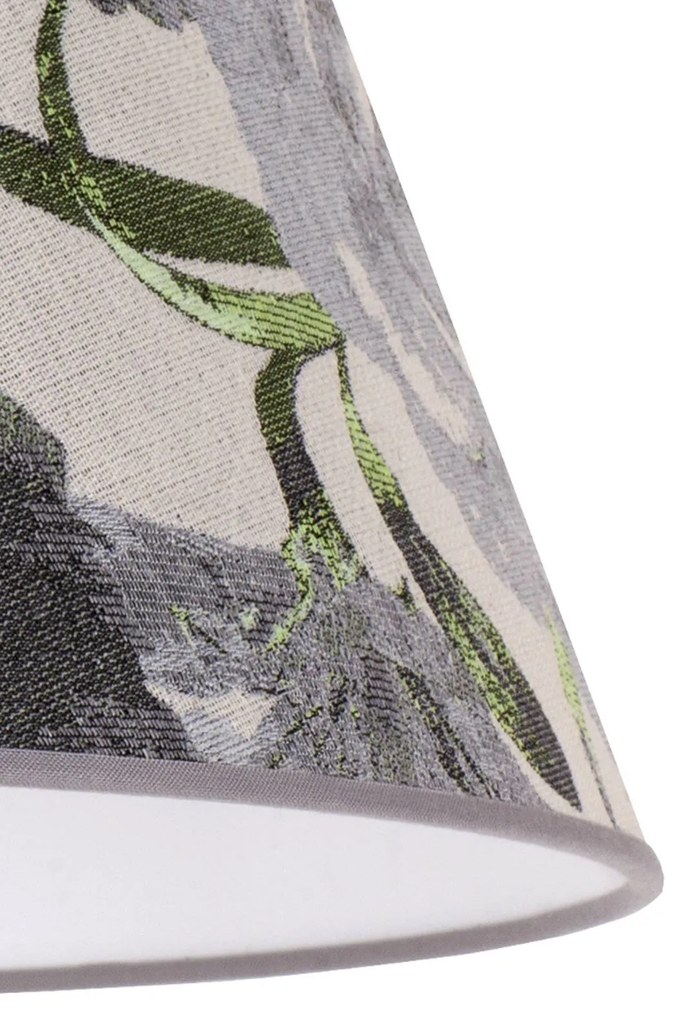 Duolla Paralume Sofia altezza 31 cm, motivo floreale grigio