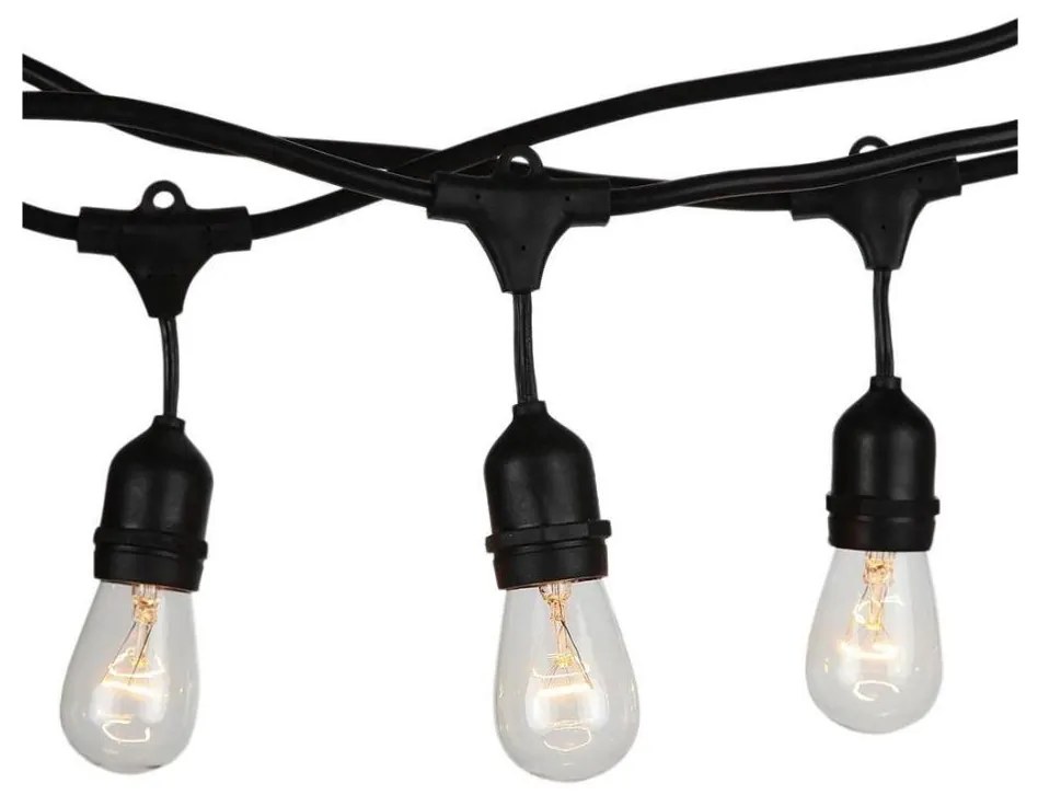 Catena luminosa per esterni STRING 15m 15xE27/25W/230V IP54