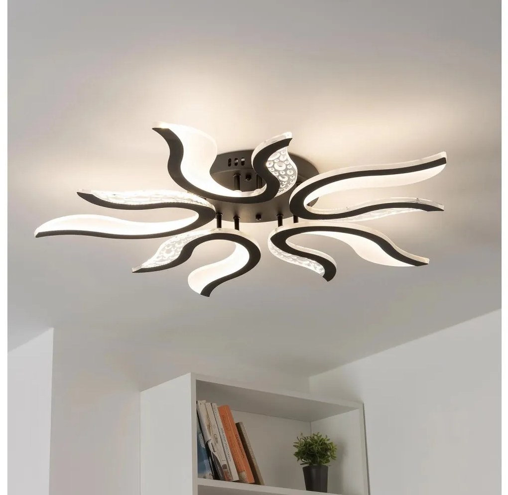 Brilagi - Lampadario a plafone LED dimmerabile TWIST LED/65W/230V 3000-6500K nero + +TC