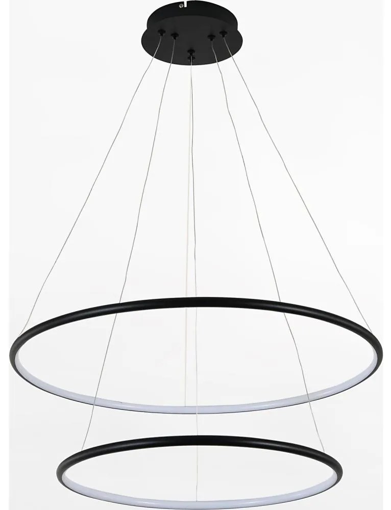 Zuma Line PL201004B-2BK - Lampadario LED a sospensione con filo MARSEILLE LED/40W/230V nero
