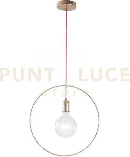 Lampadario a sospensione frida oro rosa e rosso 1 luce attacco e27 ...