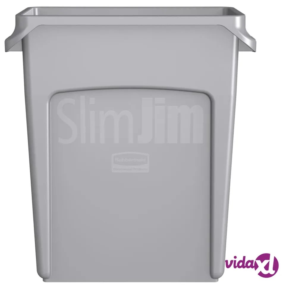 Rubbermaid Contenitore Slim Jim 60 L Grigio