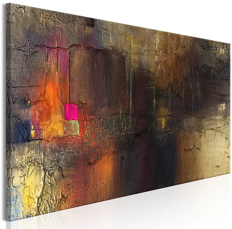 Quadro Ray of Hope (1 Part) Narrow  Colore Rosa, Dimensioni e Misure 135x45