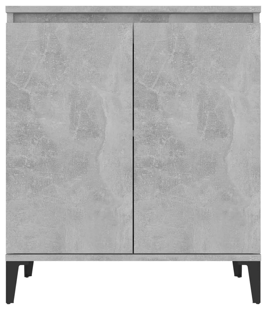 Credenza grigio cemento 60x35x70 cm in truciolato