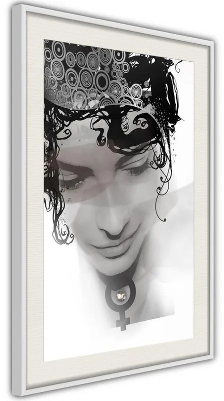 Poster  Delicate Features  Cornice Quadri Cornice nera con pass-partout, Larghezza x Altezza Home decor 40x60