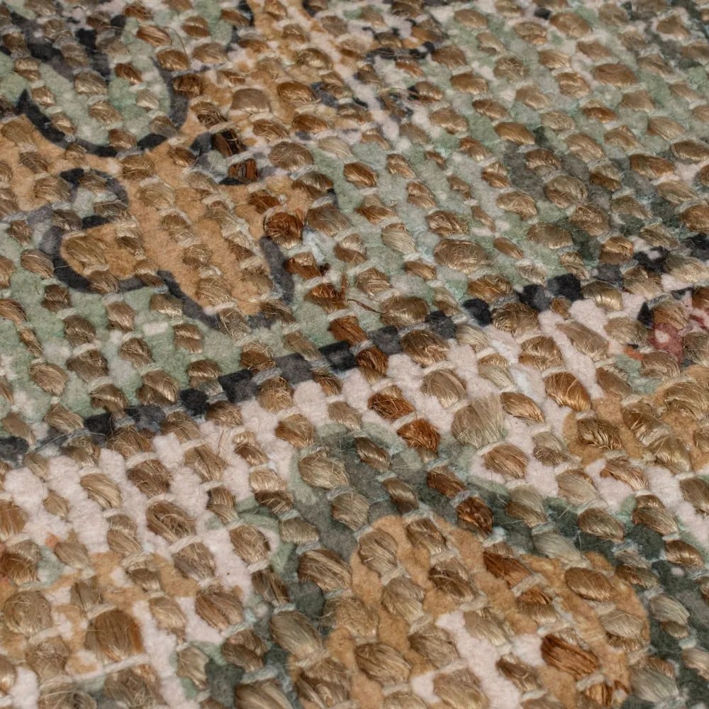 Passatoia color kaki in misto iuta tessuta a mano 60x230 cm Selena Jute Traditional – Flair Rugs