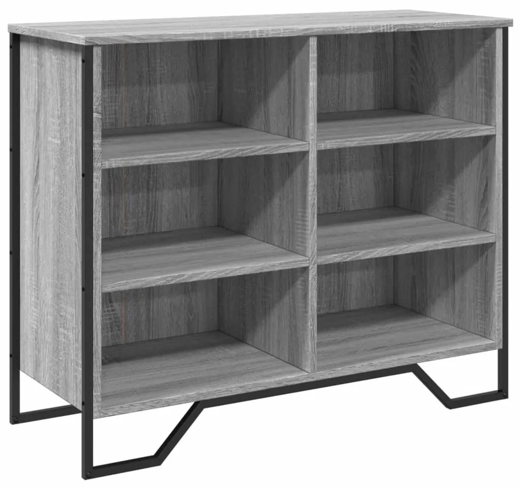 Credenza grigio sonoma 91x35,5x74,5 cm in legno multistrato