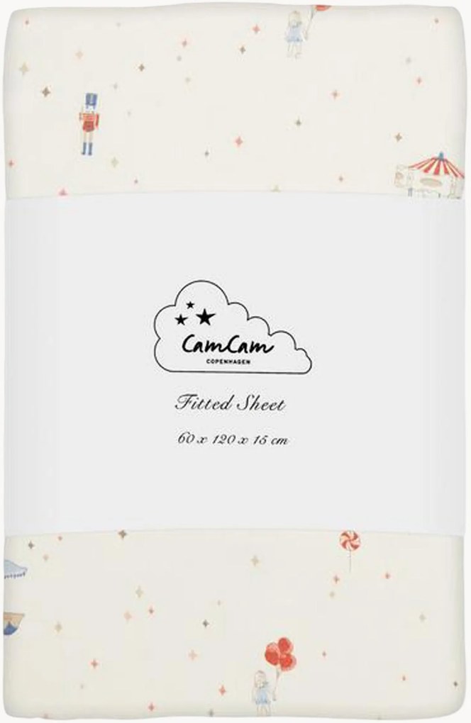 Lenzuolo con angoli in cotone organico Carousel