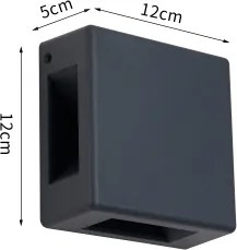 Brilagi - Applique da esterno LED QUADRAY LED/6W/230V antracite IP54