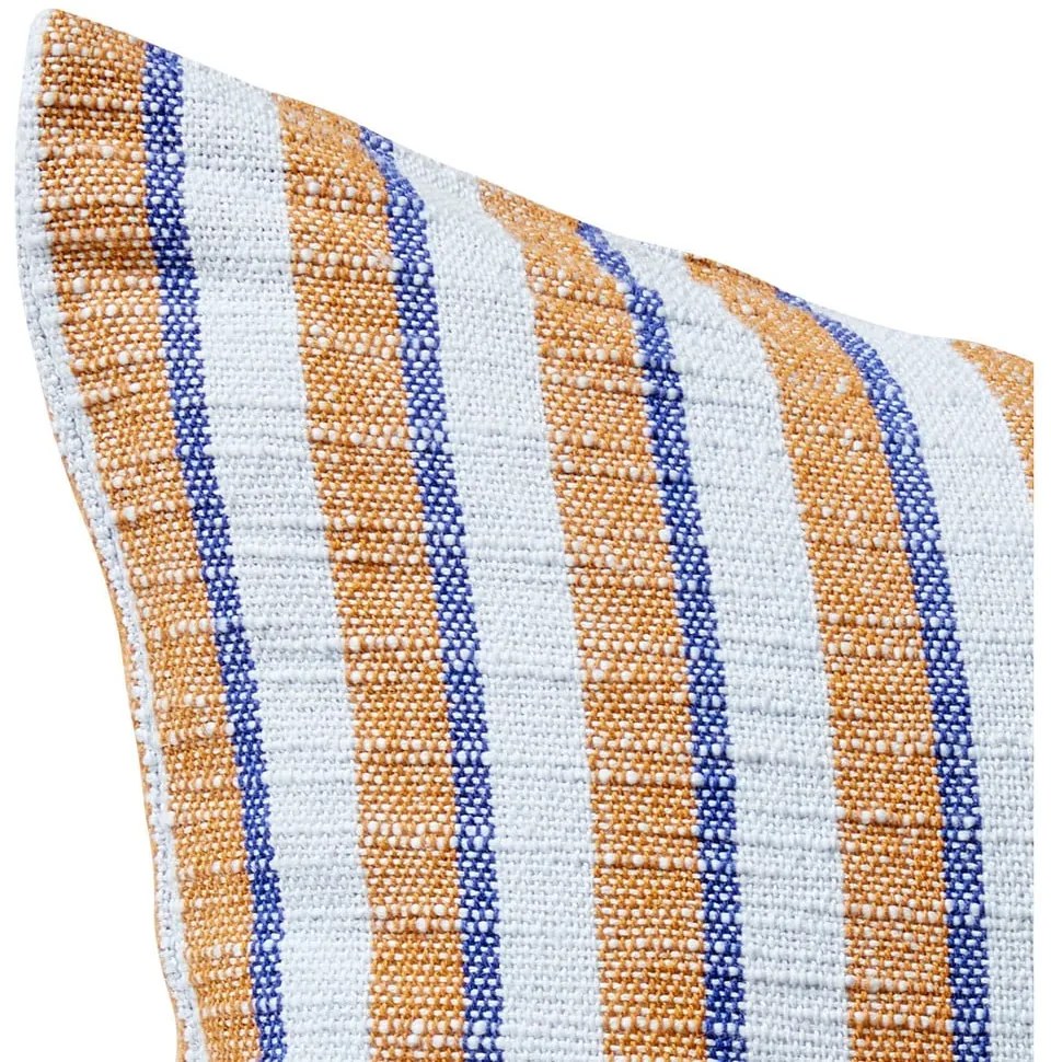 Cuscino in cotone blu-marrone Rita, 50 x 50 cm - Hübsch